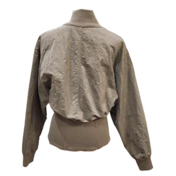 MABLE GAIA LONG SLEEVE TWO WAY JACKET,Olive, Womens Medium,(listing As) - Picture 8 of 14